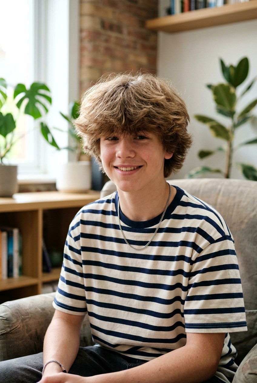 Fluffy Mop Top Haircut - 20 fluffy haircut for teenage boys - 20 fluffy haircut for teenage boys