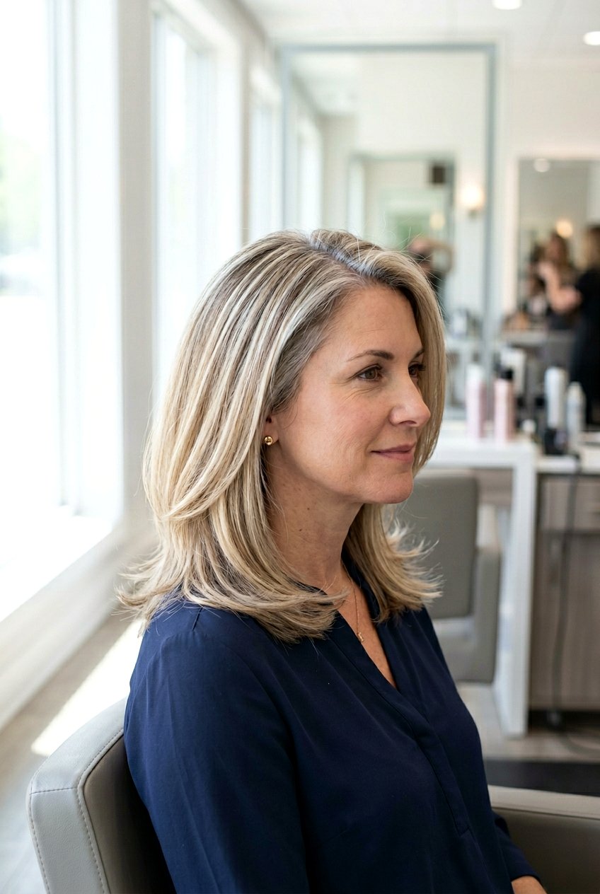 Foil Blonde Highlights - 20 blonde highlights for gray blending - 20 blonde highlights for gray blending