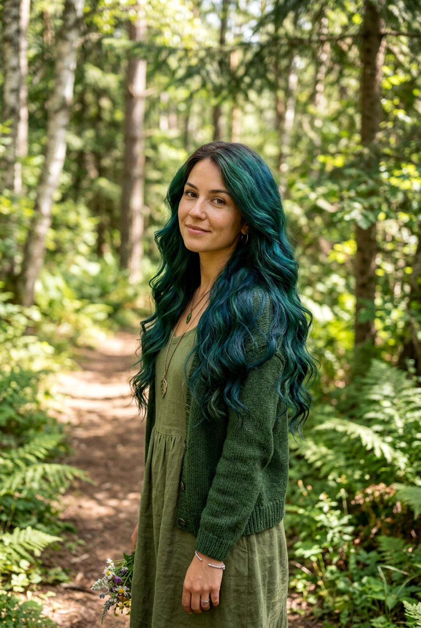 Forest Galaxy Hair Color - 20 galaxy hair color ideas - 20 galaxy hair color ideas