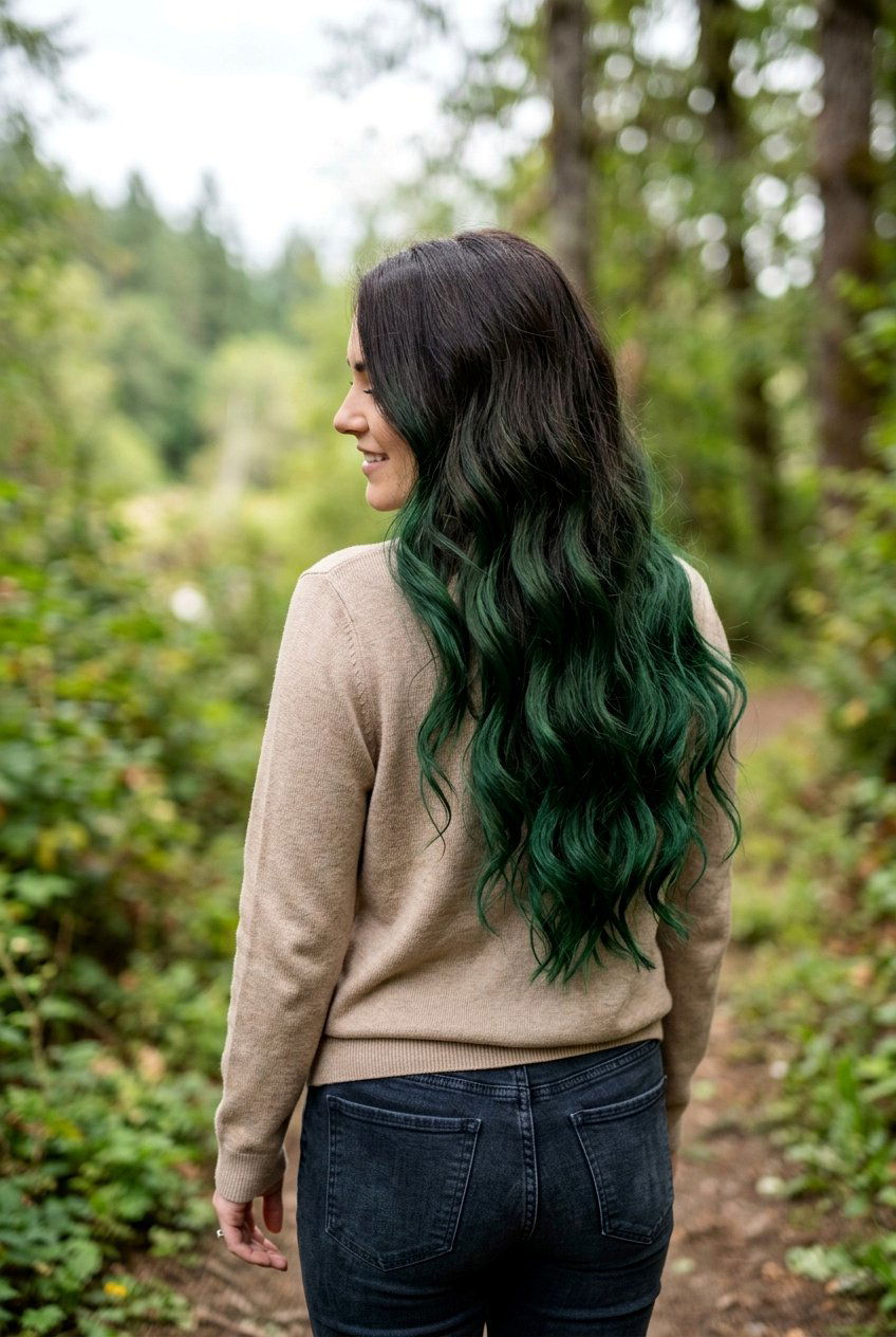 Forest Green Ombre Hair - 20 forest green hair color - 20 forest green hair color