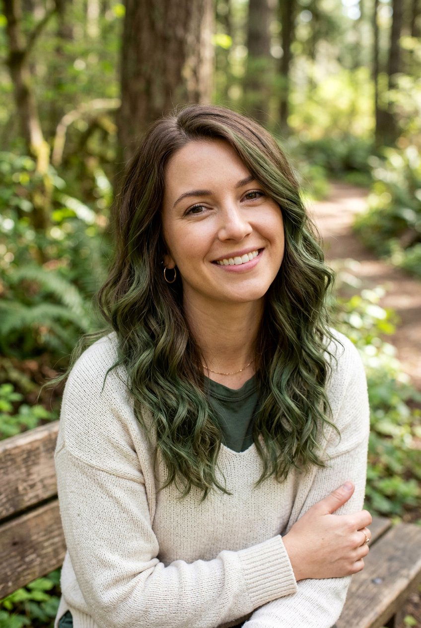 Forest Green and Brown Hair - 20 forest green hair color - 20 forest green hair color