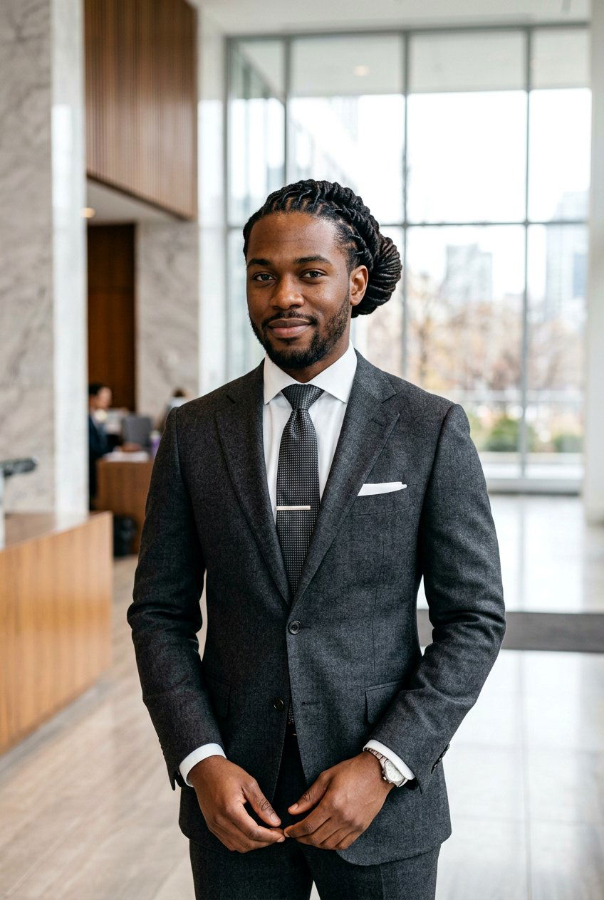 Formal Dread Bun - 20 dread bun hairstyle men - 20 dread bun hairstyle men