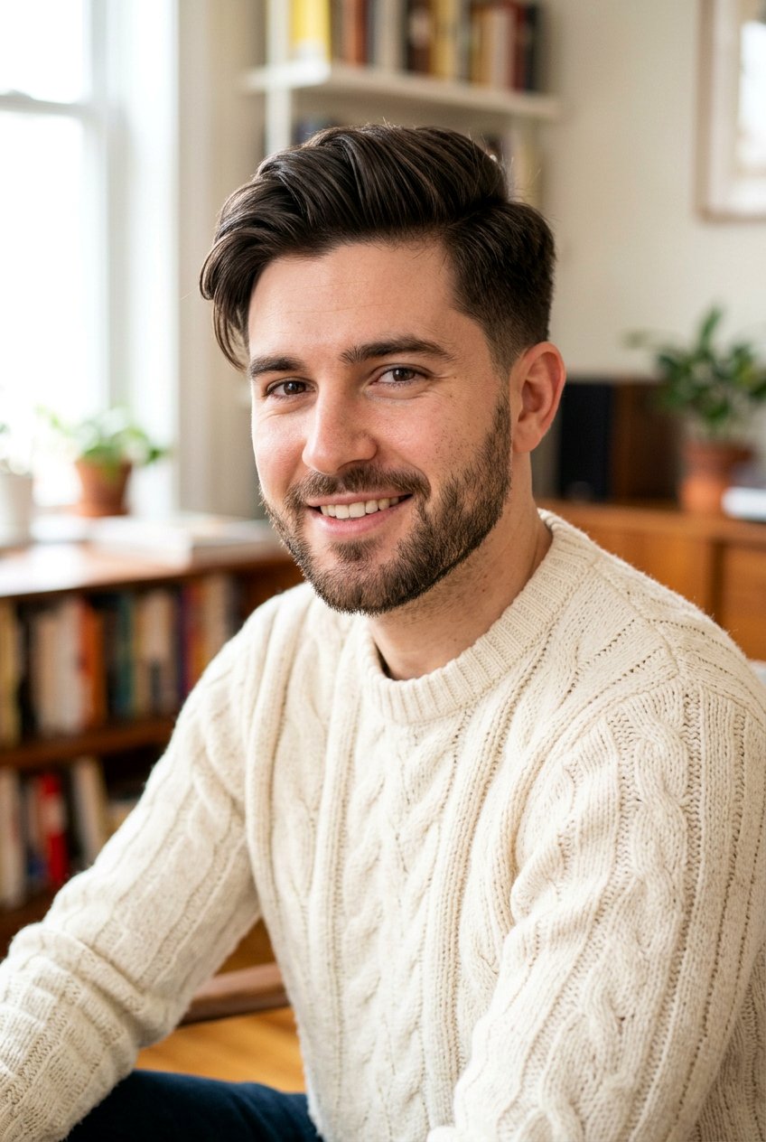 Forward Brushed Comb Over - 20 comb over for thin hair men - 20 comb over for thin hair men