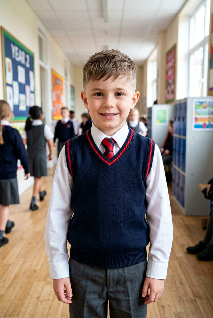 Forward Brushed Crop - 20 little boy long top short sides haircut - 20 little boy long top short sides haircut