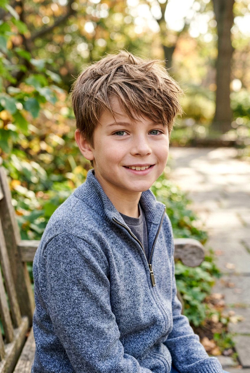 Forward Brushed Texture - 20 boys haircut for thin fine hair - 20 boys haircut for thin fine hair