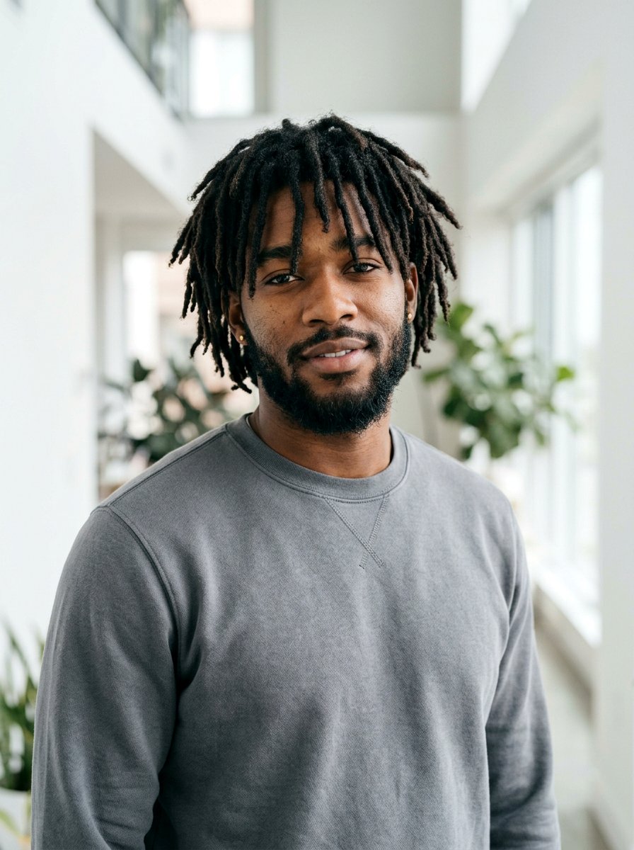 Forward Falling Semi Freeform Dreads - 20 semi freeform dreads styles men - 20 semi freeform dreads styles men