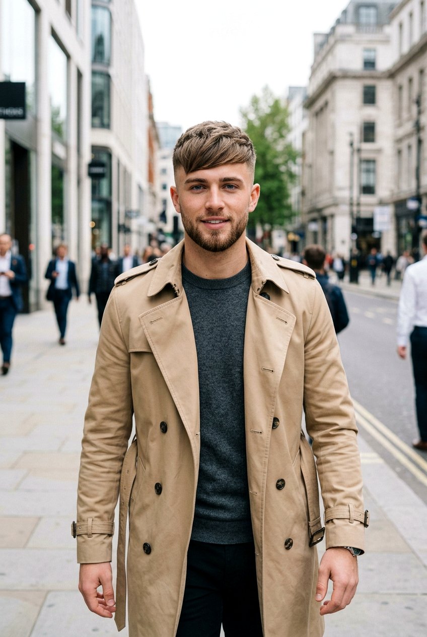 Forward Swept French Crop - 20 french crop for receding hairline men - 20 french crop for receding hairline men