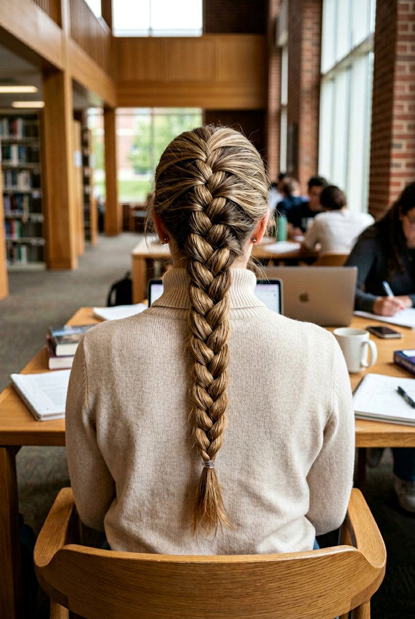 Four Strand Braid - 20 braid hairstyle for college girls - 20 braid hairstyle for college girls