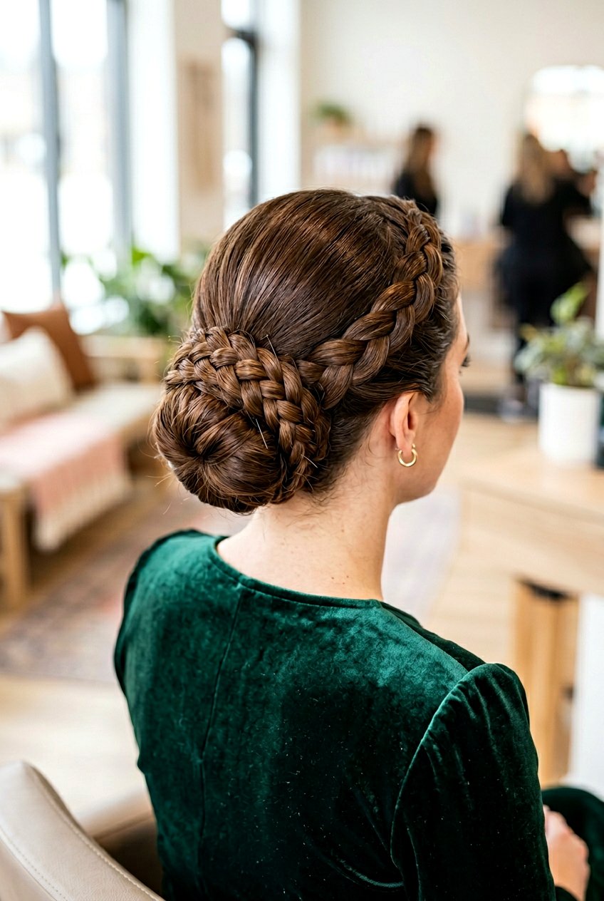Four Strand Braid Bun - 20 recital hairstyle with braid bun - 20 recital hairstyle with braid bun