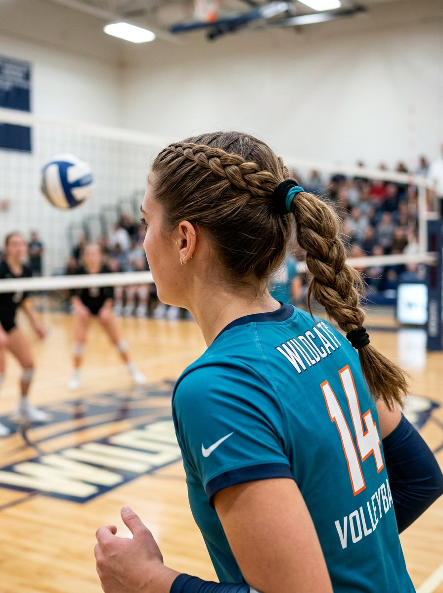 Four Strand Braid Ponytail - 20 volleyball braid ponytail hairstyle - 20 volleyball braid ponytail hairstyle