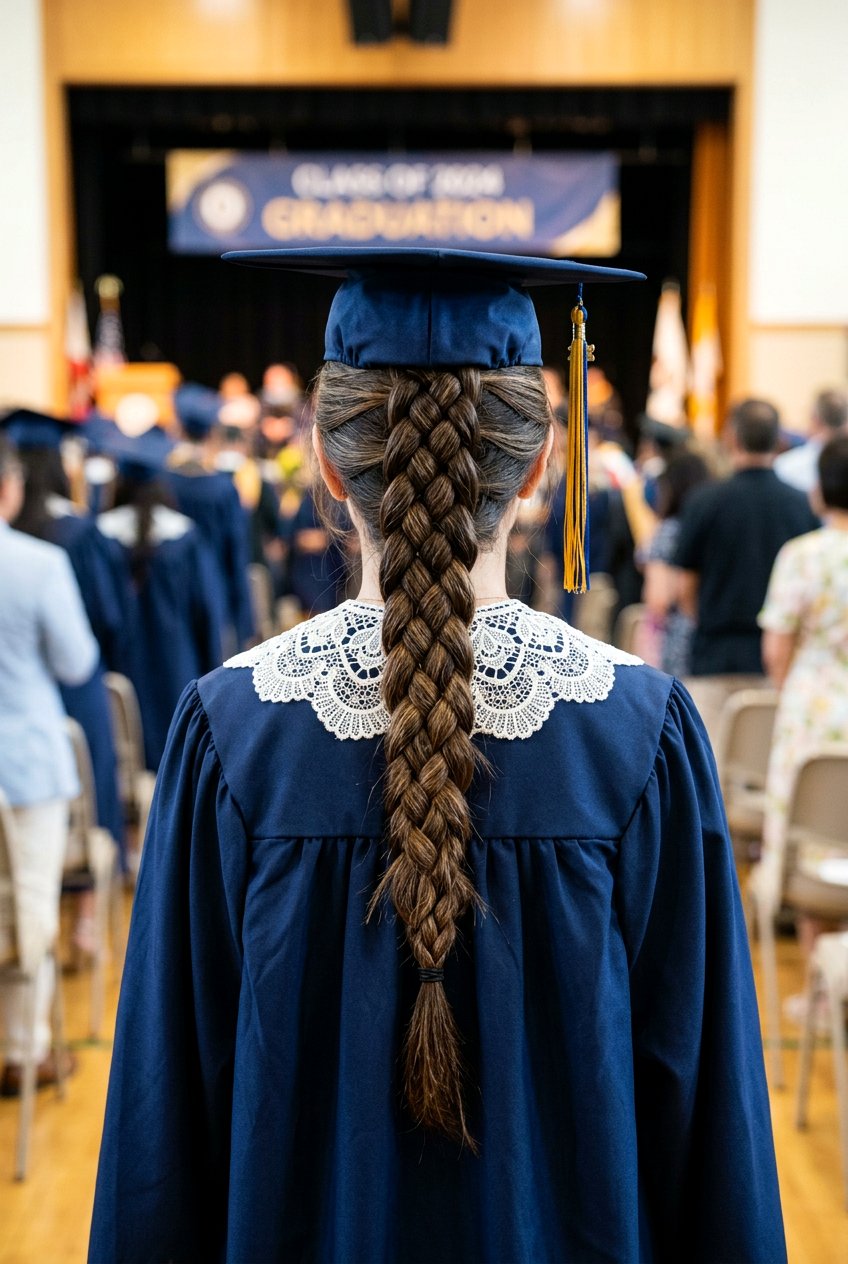 Four strand braid graduation hair - 20 graduation hairstyles with braids - 20 graduation hairstyles with braids