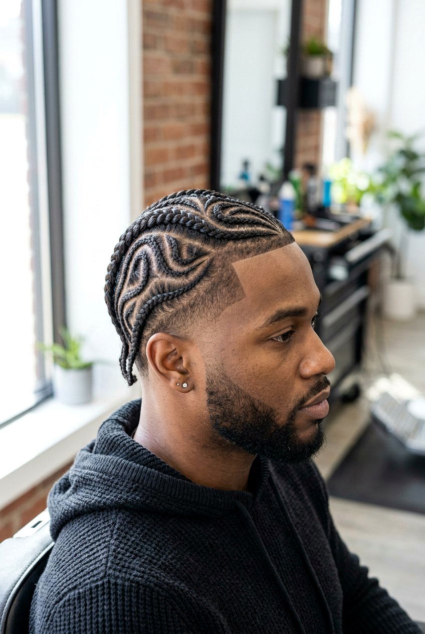 Freestyle Cornrows - 20 cornrows with taper fade men - 20 cornrows with taper fade men