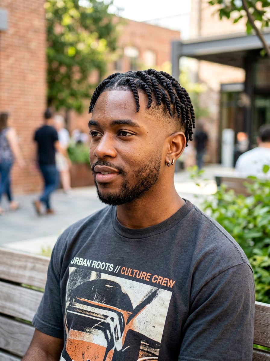 Freestyle Twists With Taper Fade - 20 twists with taper fade men - 20 twists with taper fade men