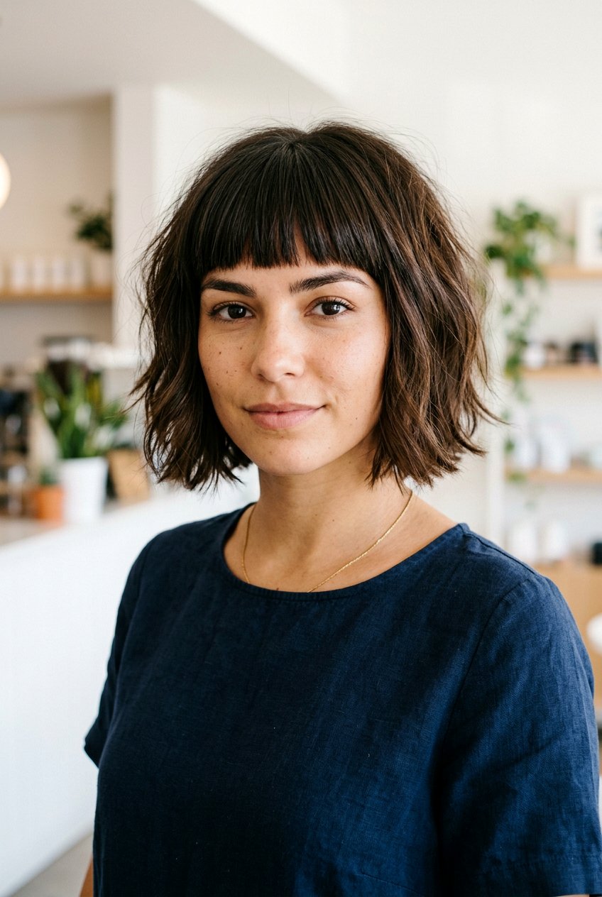 French Bob - 20 short haircuts for round faces - 20 short haircuts for round faces