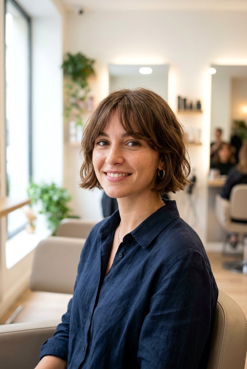 French Bob - 20 short hairstyles for thin hair - 20 short hairstyles for thin hair