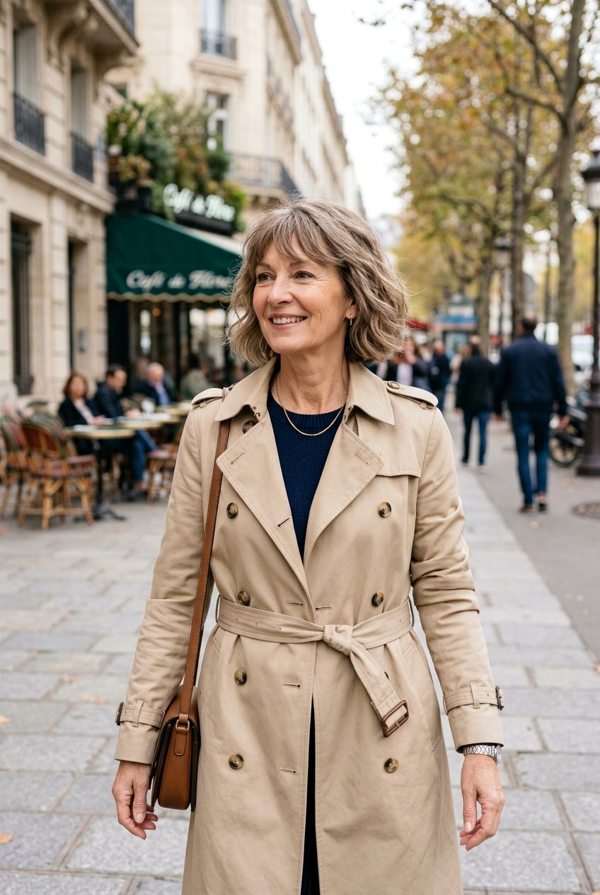 French Bob - 20 business hairstyle for women over 50 - 20 business hairstyle for women over 50