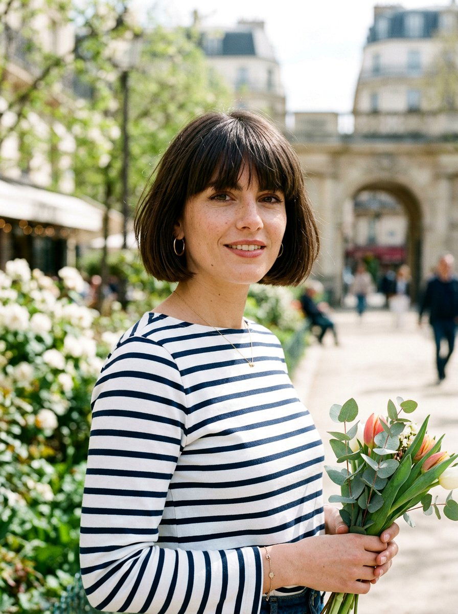 French Bob - 20 cute shoulder length haircut ideas - 20 cute shoulder length haircut ideas