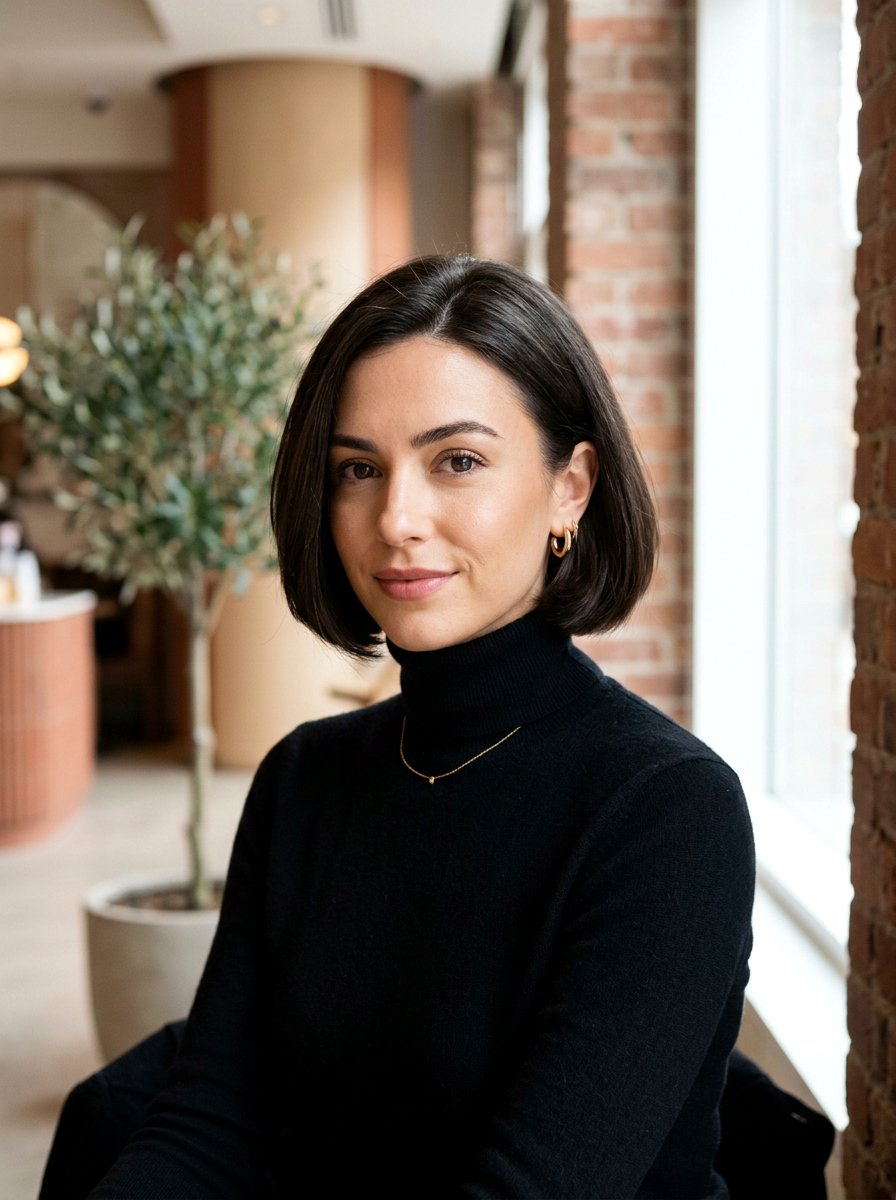 French Bob - 20 flattering haircut for oblong face women - 20 flattering haircut for oblong face women