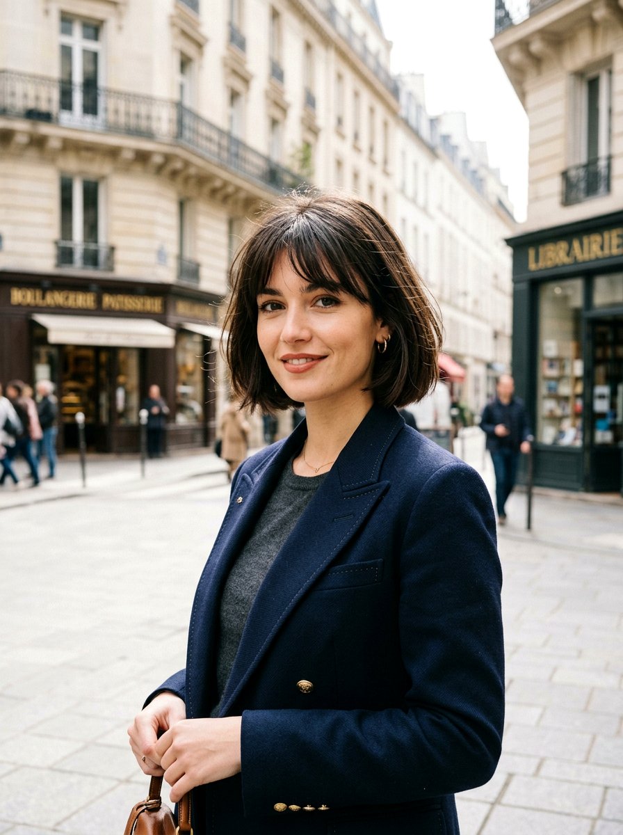 French Bob Haircut - 20 polished haircut for naturally gray hair - 20 polished haircut for naturally gray hair