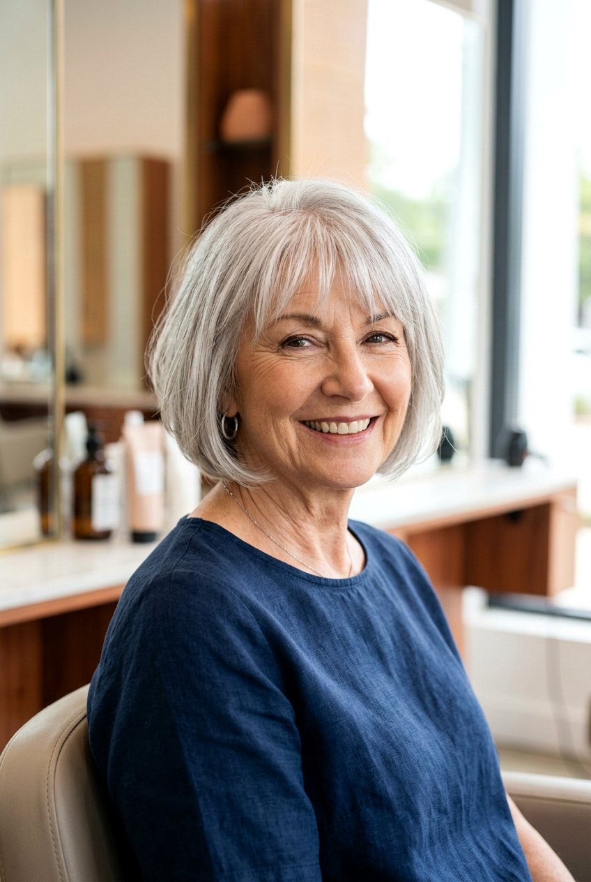 French Bob Haircut - 20 no fuss haircuts for older women - 20 no fuss haircuts for older women