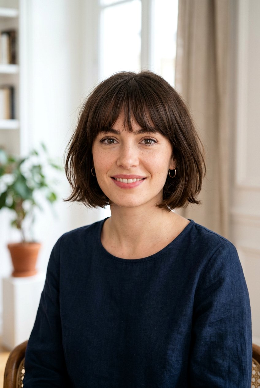 French Bob Haircut - 20 short haircuts for fine hair - 20 short haircuts for fine hair