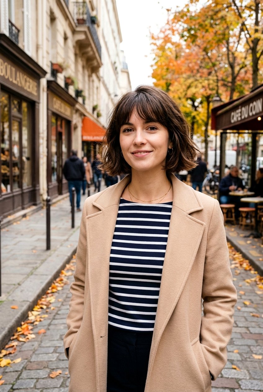 French Bob With Bangs For Fall - 20 fall hairstyles for women