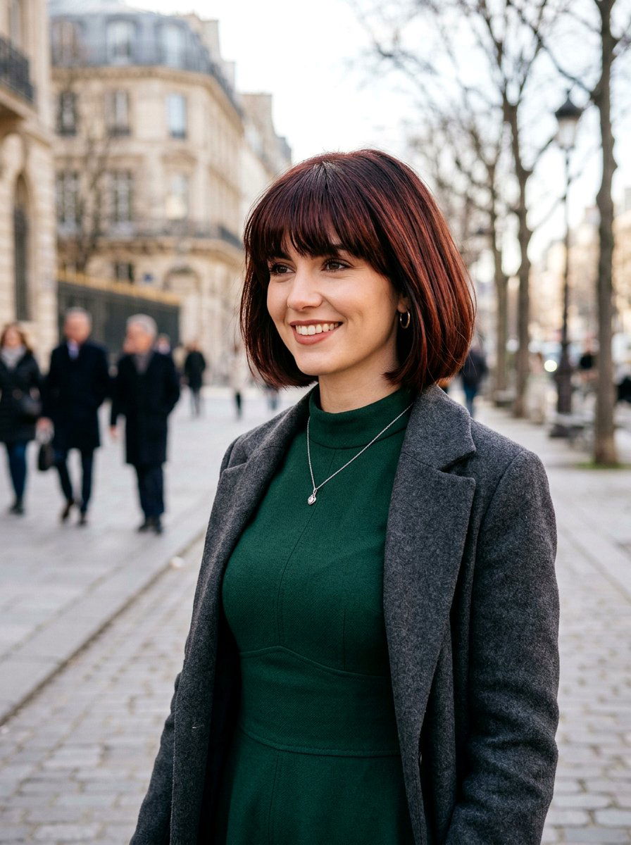 French Bob With Cherry Cola Highlights - 20 winter cherry cola highlights - 20 winter cherry cola highlights