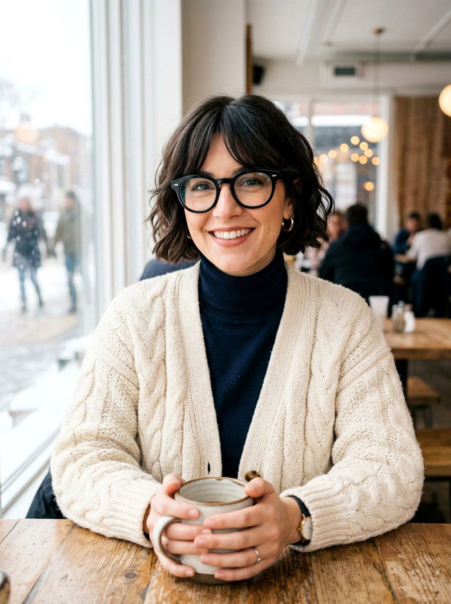 French Bob With Curtain Bangs And Glasses - 20 french bob with curtain fringe - 20 french bob with curtain fringe