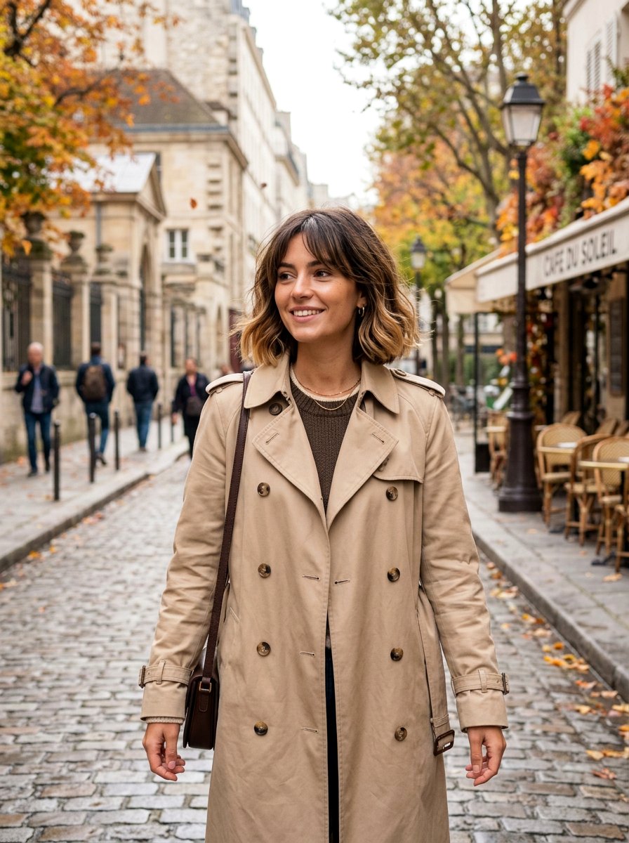 French Bob With Curtain Fringe And Balayage - 20 french bob with curtain fringe - 20 french bob with curtain fringe