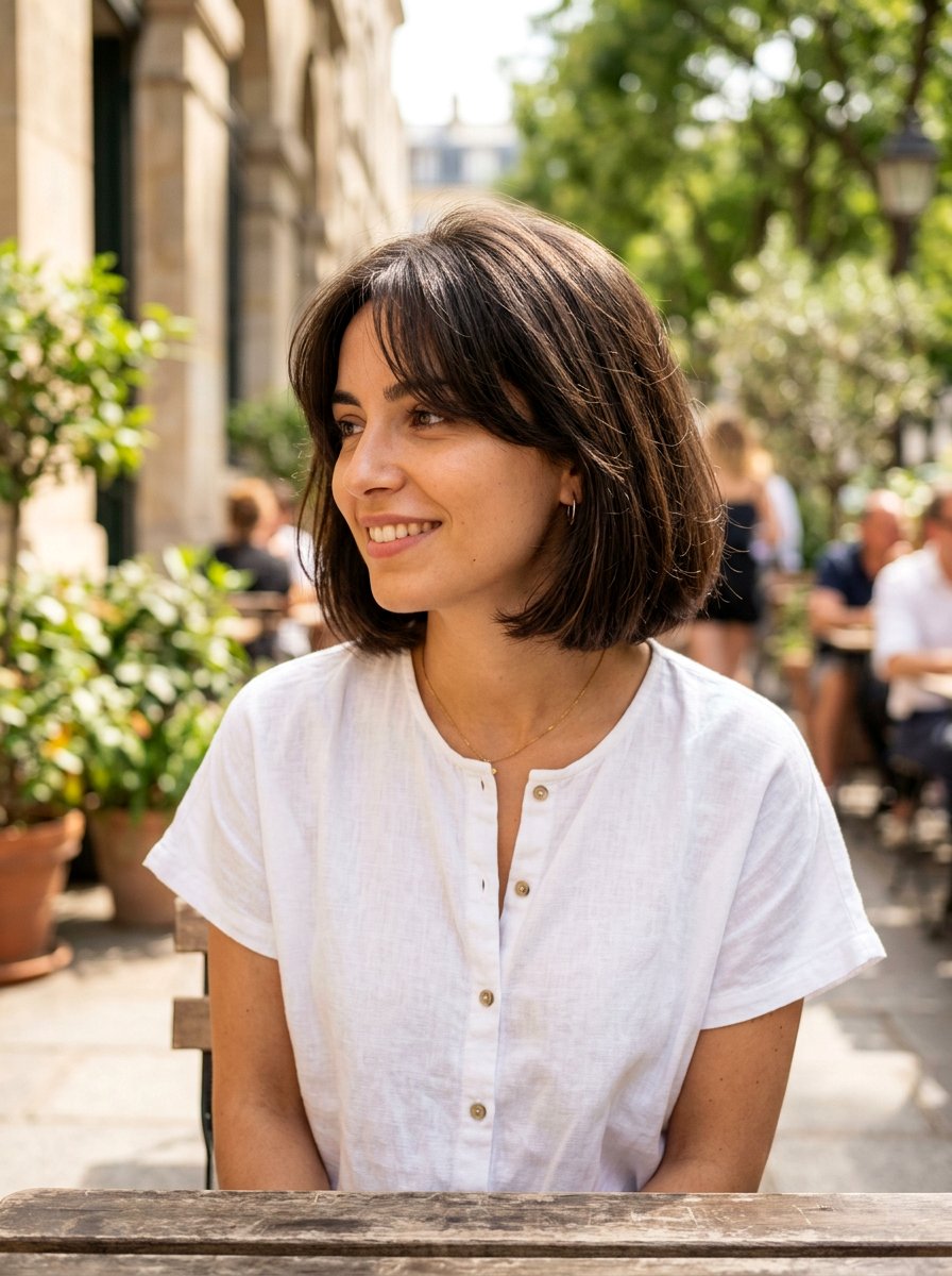 20 French Bob with Curtain Fringe Looks for Ultimate Chic