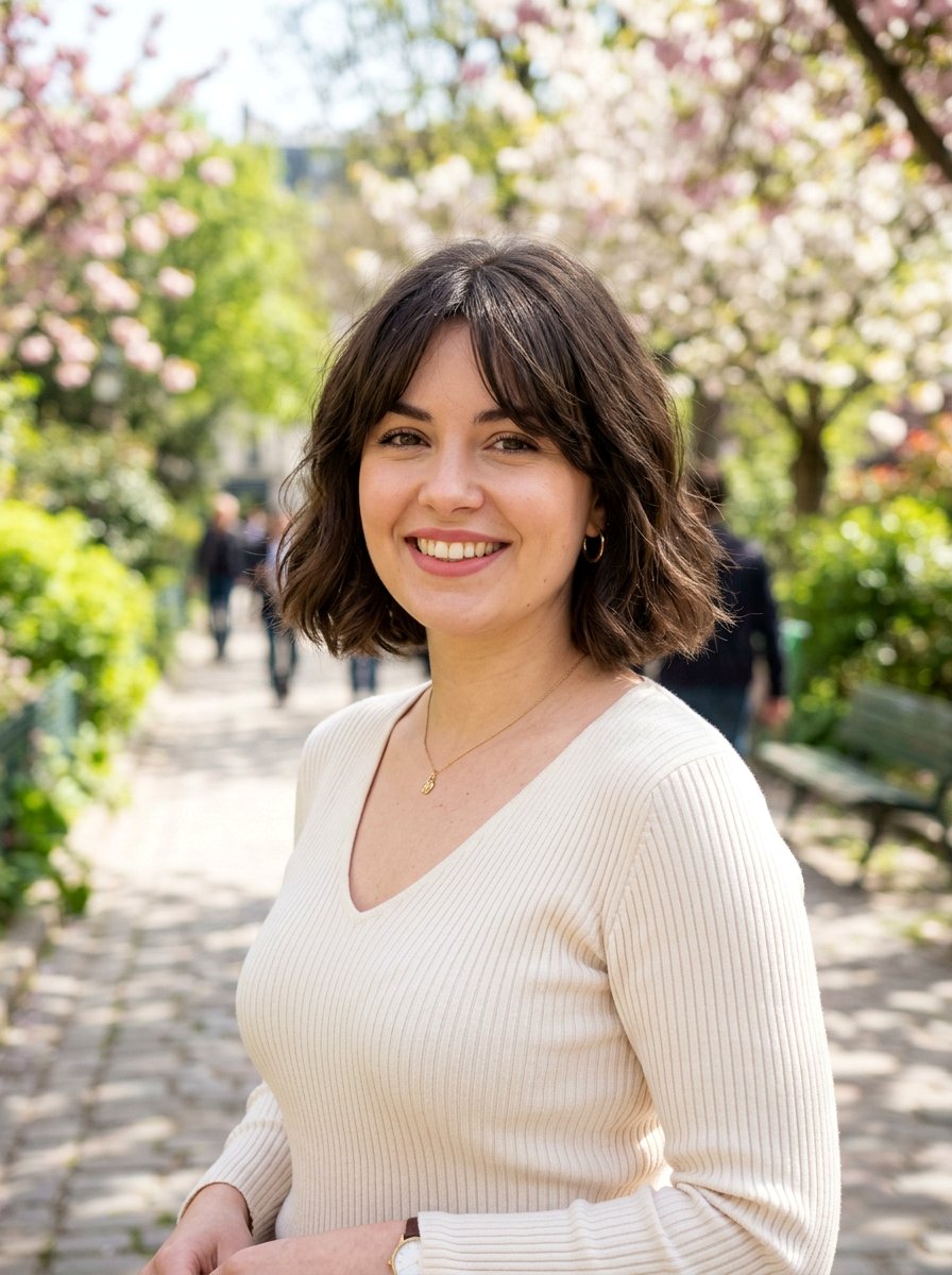 French Bob With Curtain Fringe For Round Face - 20 french bob with curtain fringe - 20 french bob with curtain fringe