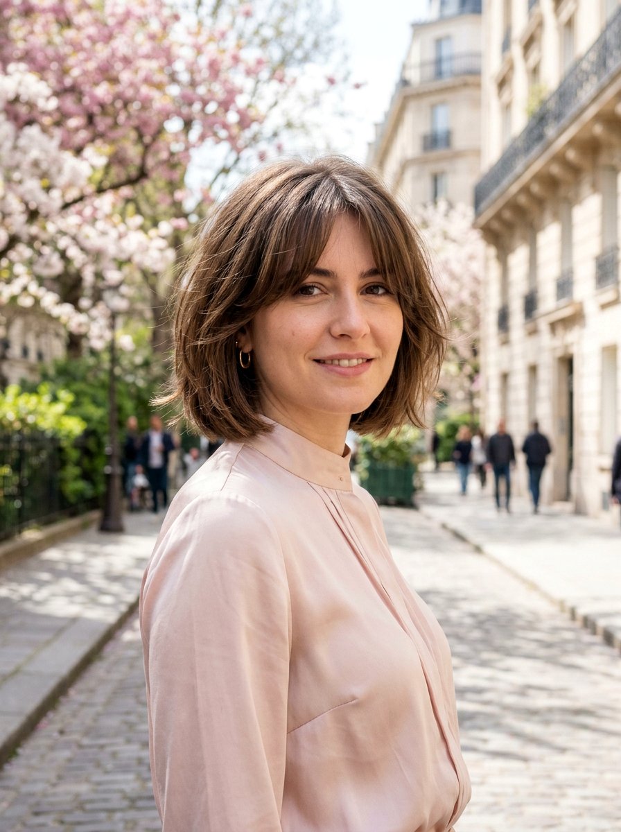 French Bob With Curtain Fringe For Thick Hair - 20 french bob with curtain fringe - 20 french bob with curtain fringe