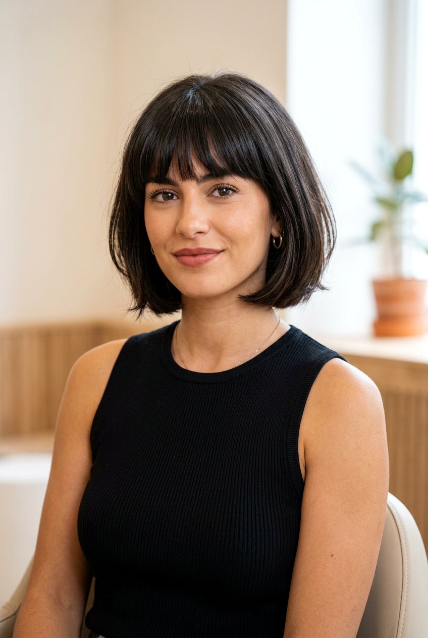 French Bob With Fringe For Thick Hair - 20 french bob with fringe - 20 french bob with fringe