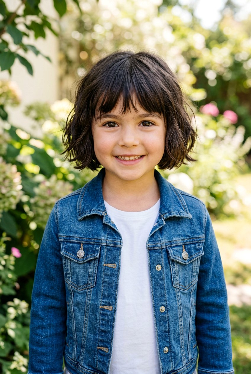 French Bob With Fringe - 20 school bob for little girls - 20 school bob for little girls