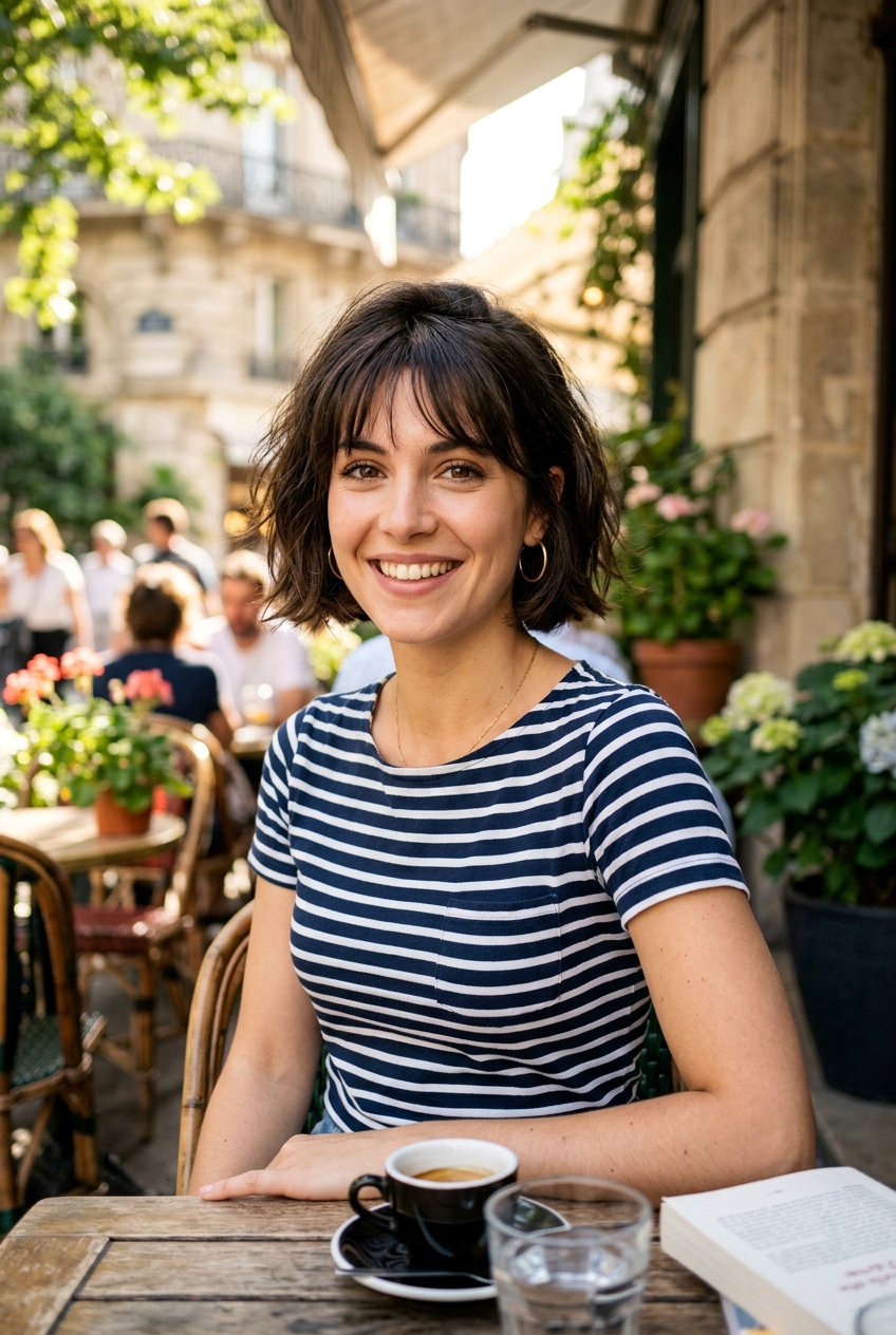 French Bob With Light Fringe - 20 summer hairstyles for short hair