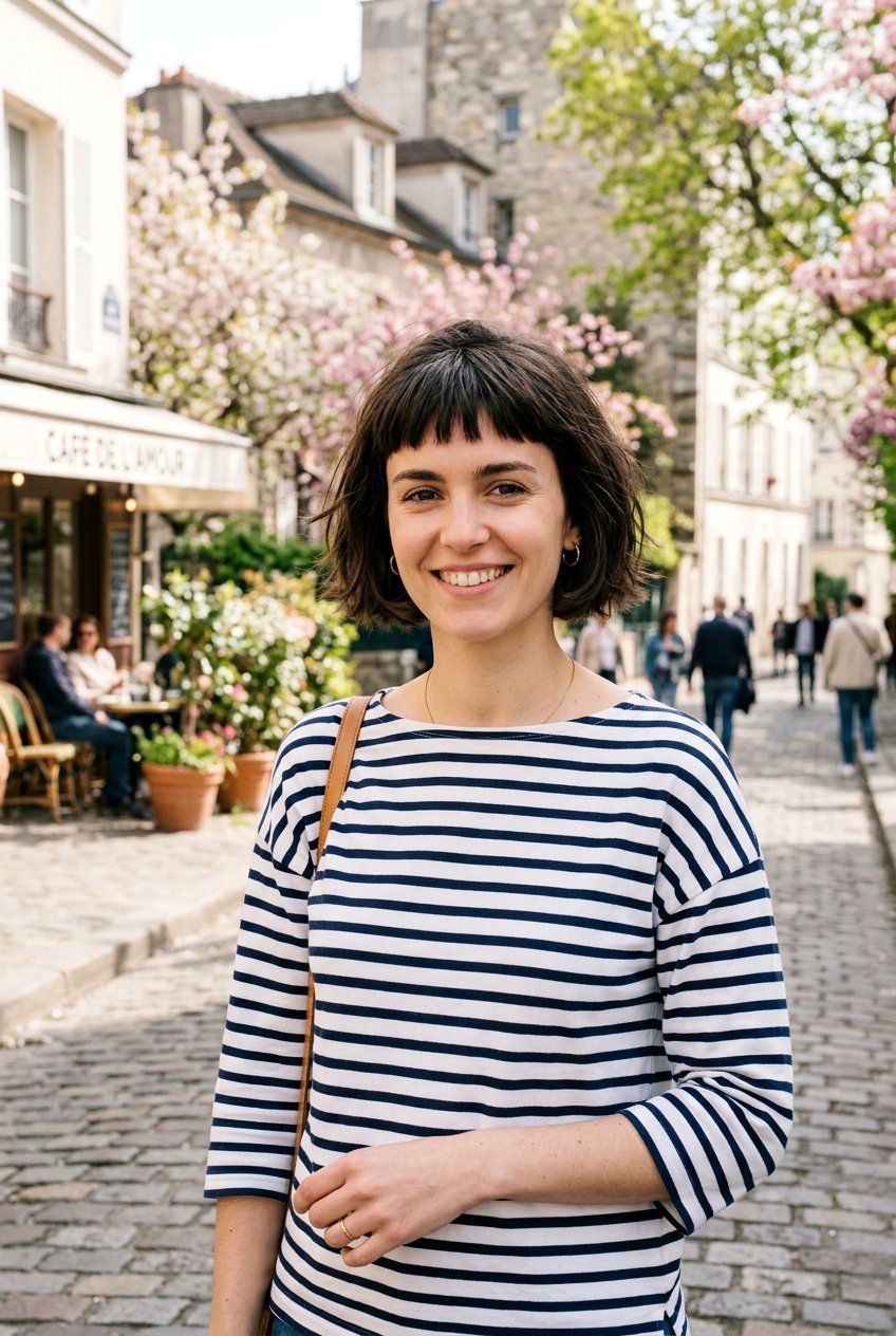 French Bob With Micro Bangs - 20 low maintenance haircut for women with bangs - 20 low maintenance haircut for women with bangs