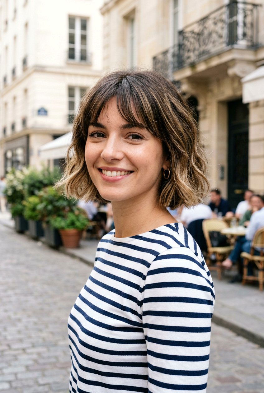 French Bob With Subtle Balayage - 20 balayage on bob haircut - 20 balayage on bob haircut