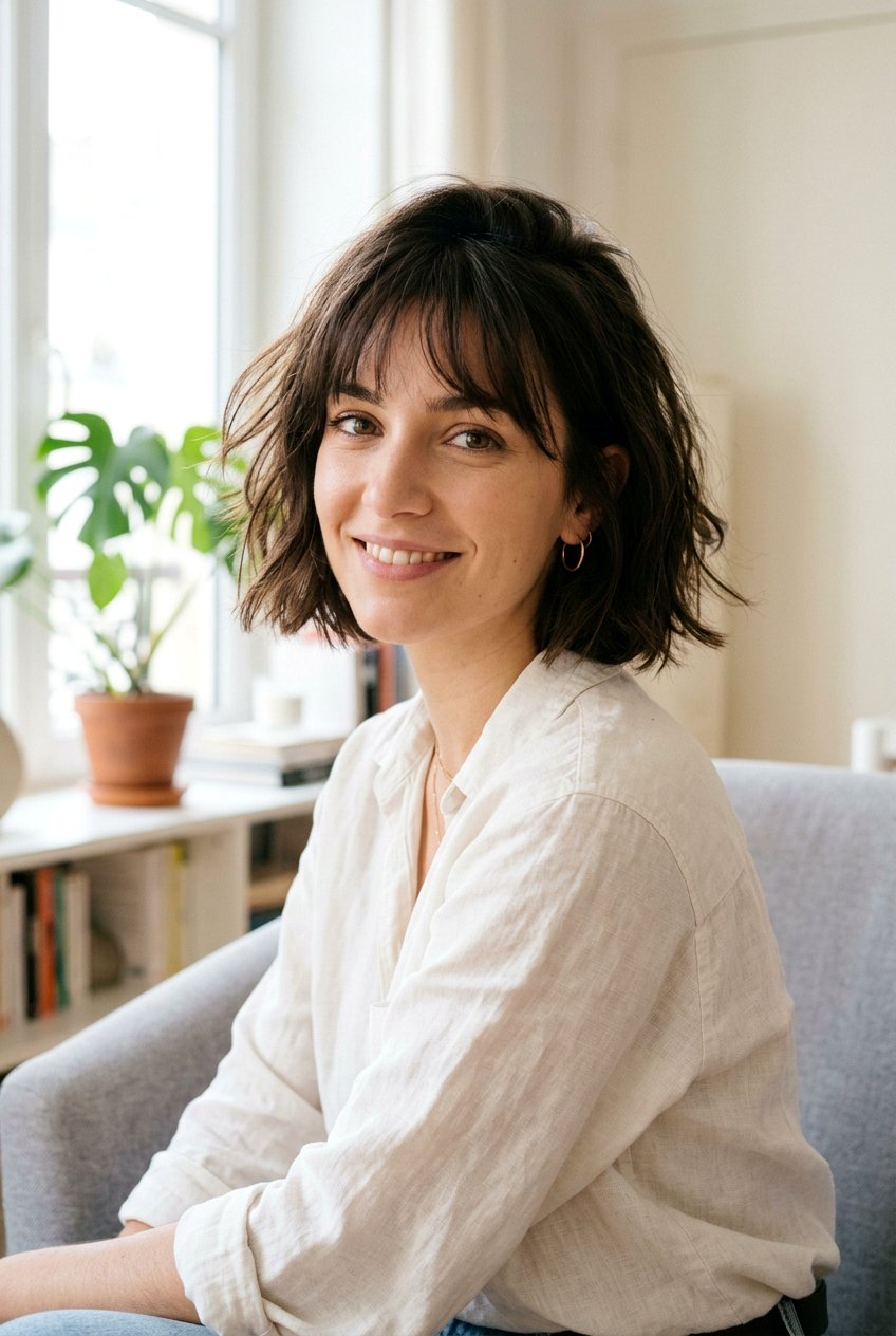 French Bob With Wispy Fringe - 20 french bob with fringe - 20 french bob with fringe