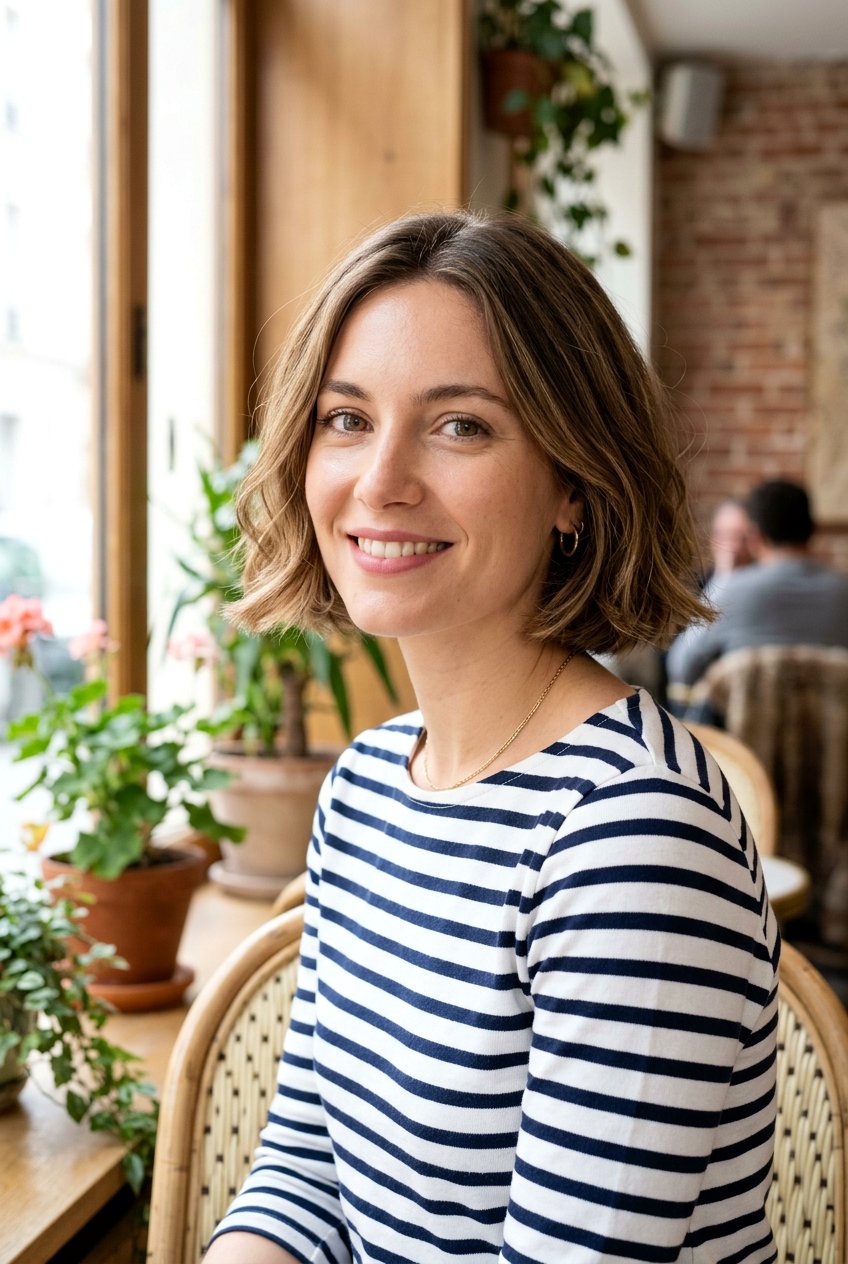 French Bob at Cheekbone Length - 20 cheekbone bob haircut - 20 cheekbone bob haircut