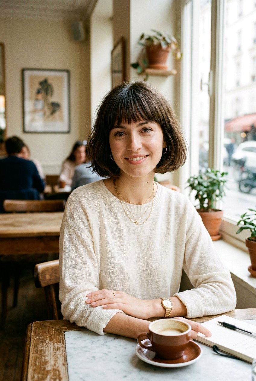 French Bob with Bangs - 20 modern bob haircut - 20 modern bob haircut