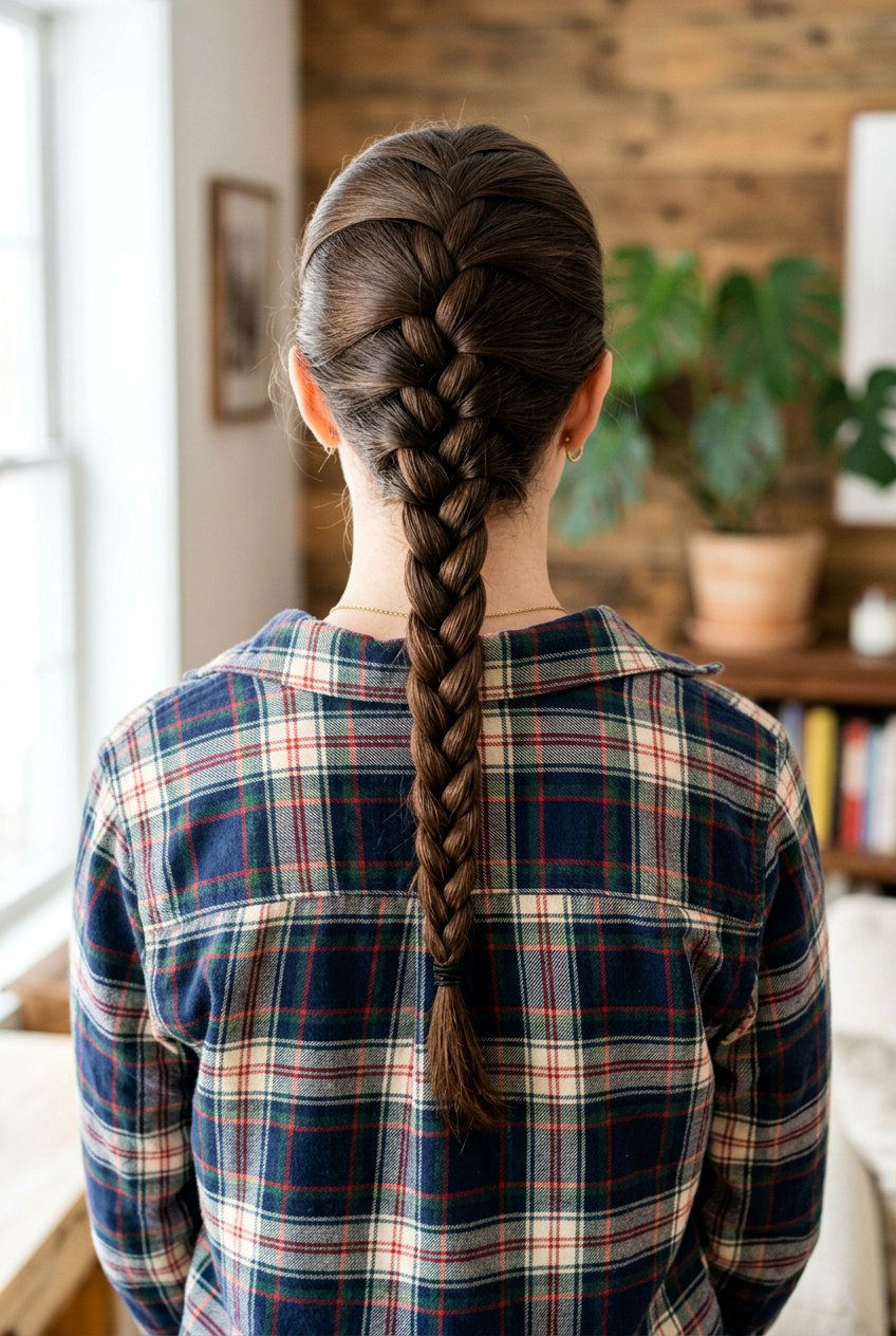 French Braid - 20 exam week easy hairstyles - 20 exam week easy hairstyles