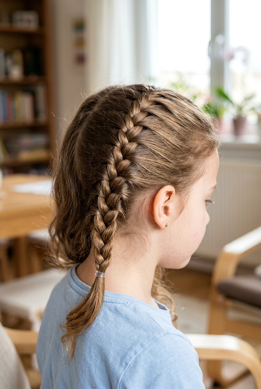 French Braid - 20 simple hairstyles for girls - 20 simple hairstyles for girls