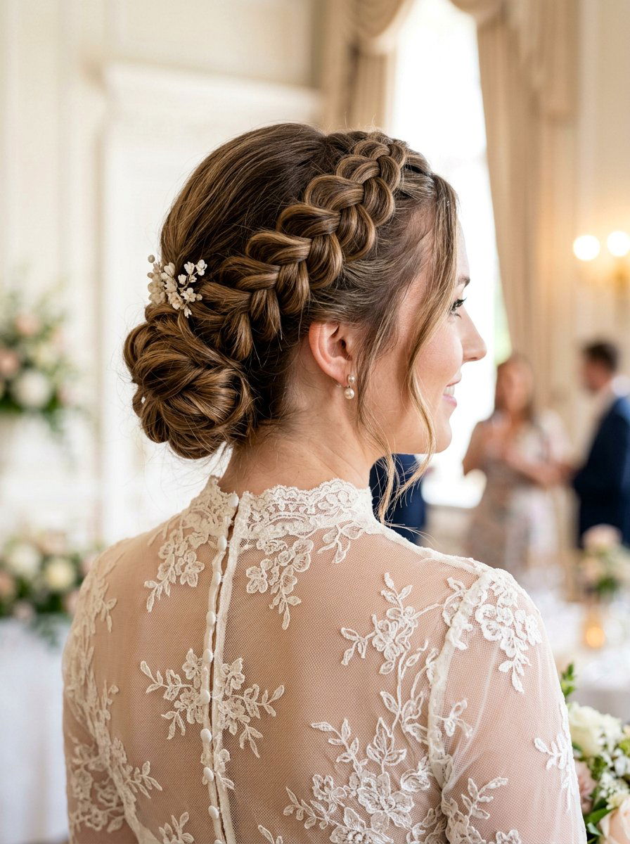 French Braid Bridal Hairstyle - 20 romantic bridal hairstyle for long hair - 20 romantic bridal hairstyle for long hair