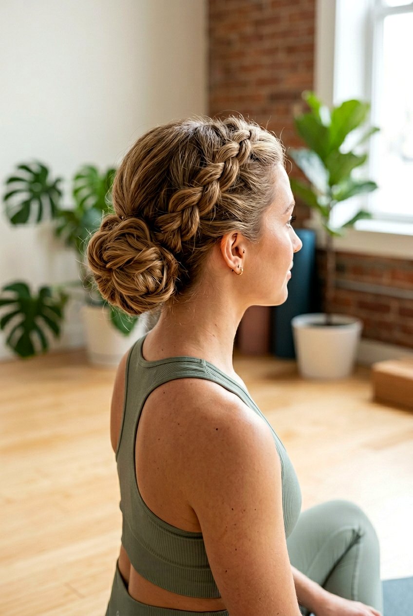 French Braid Bun - 20 overnight bun curls for shoulder length hair - 20 overnight bun curls for shoulder length hair