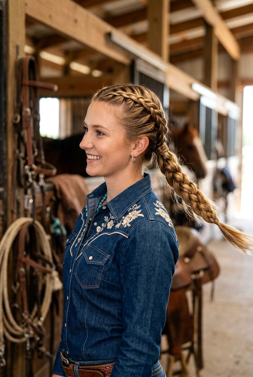 French Braid Cowgirl Ponytail - 20 cowgirl braid ponytail - 20 cowgirl braid ponytail