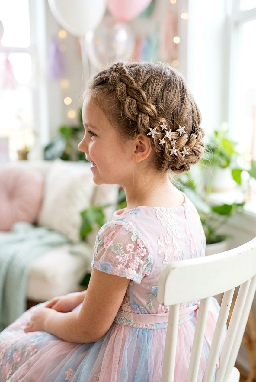 French Braid Crown For Kids - 20 birthday braid styles for girls - 20 birthday braid styles for girls