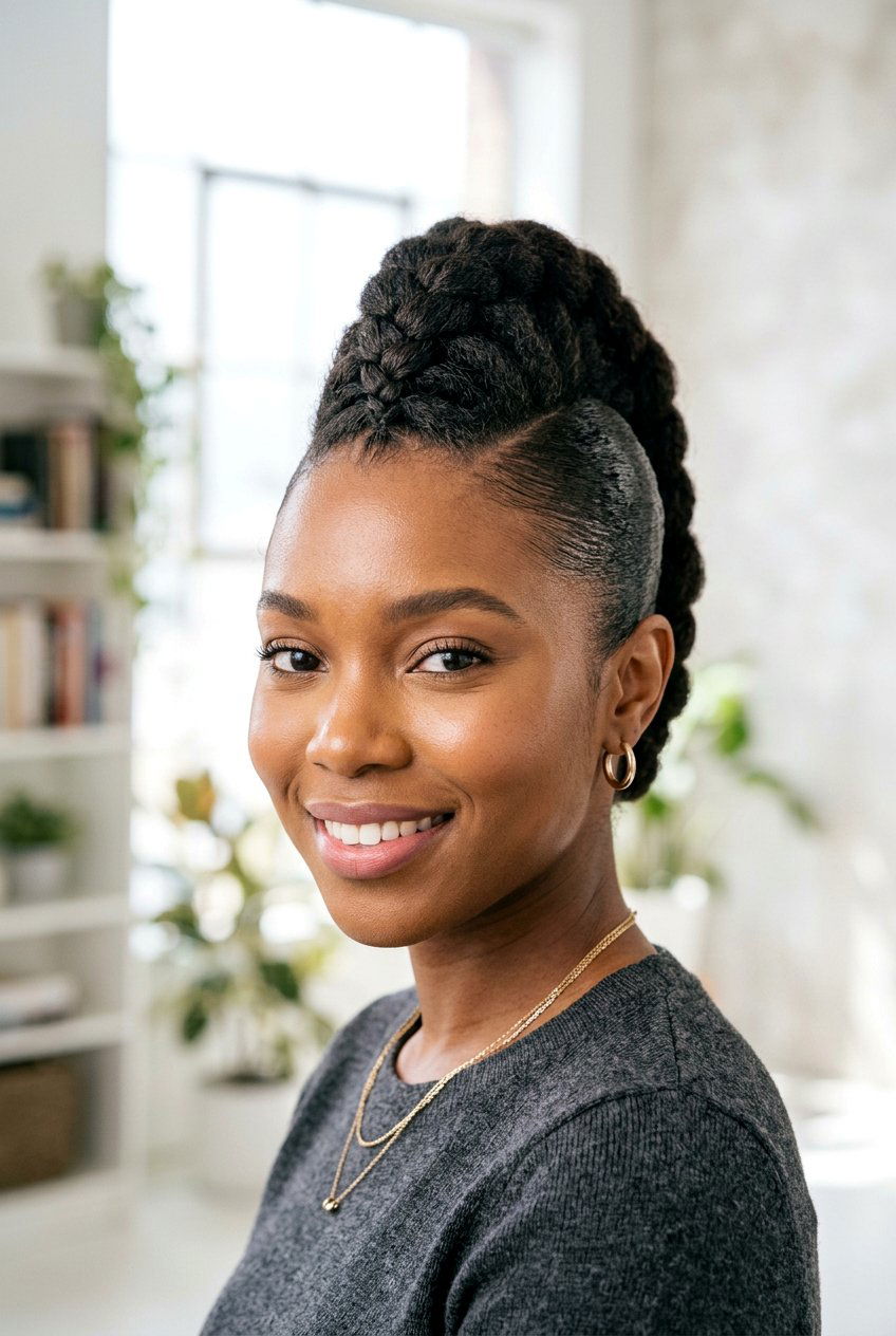 French Braid Faux Hawk On Natural Hair - 20 braided faux hawk for natural hair - 20 braided faux hawk for natural hair