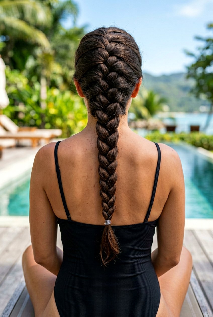 French Braid For Thick Hair - 20 pool hairstyle for thick long hair - 20 pool hairstyle for thick long hair