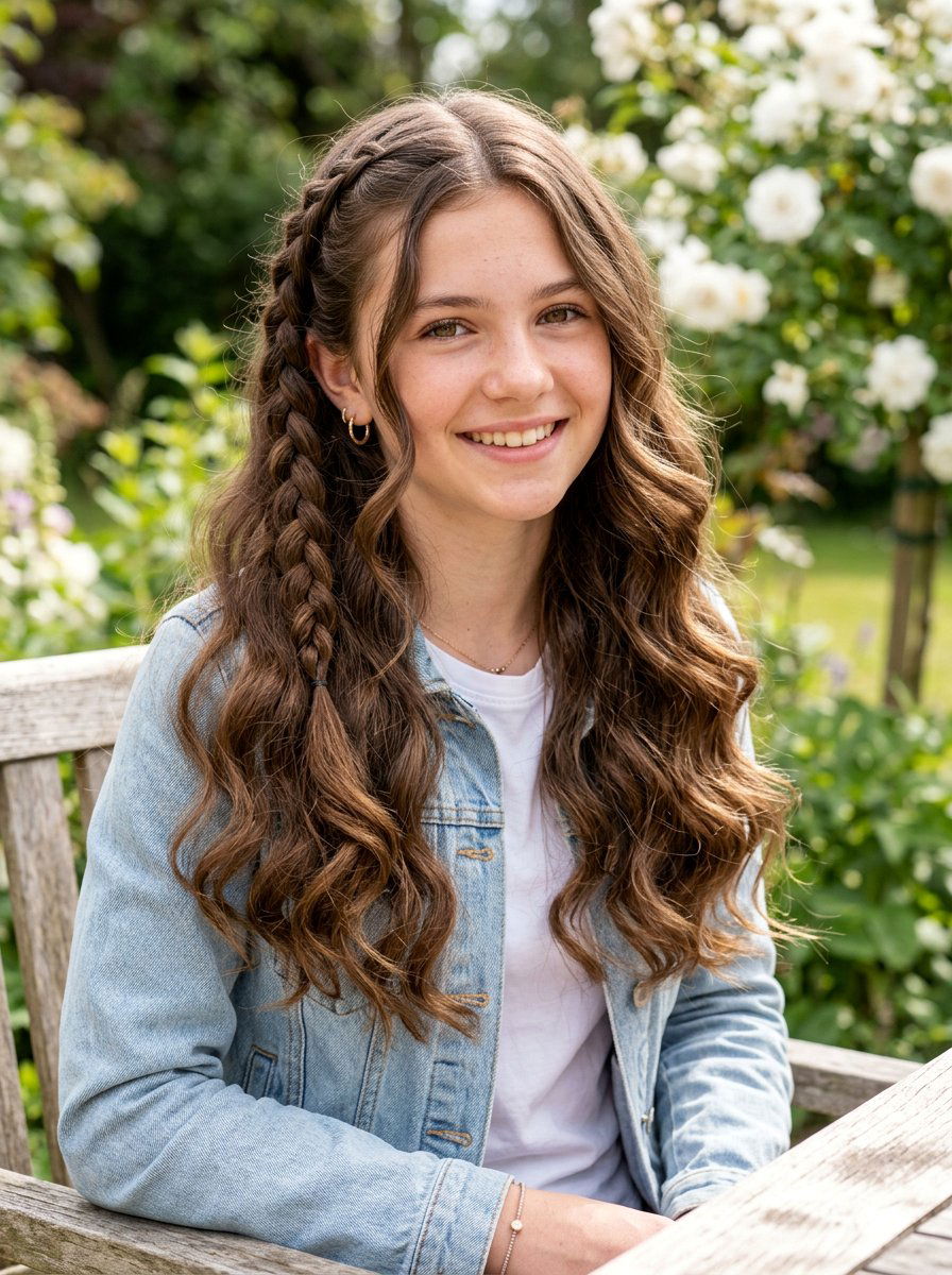 French Braid Heatless Curls - 20 easy school curls without heat - 20 easy school curls without heat