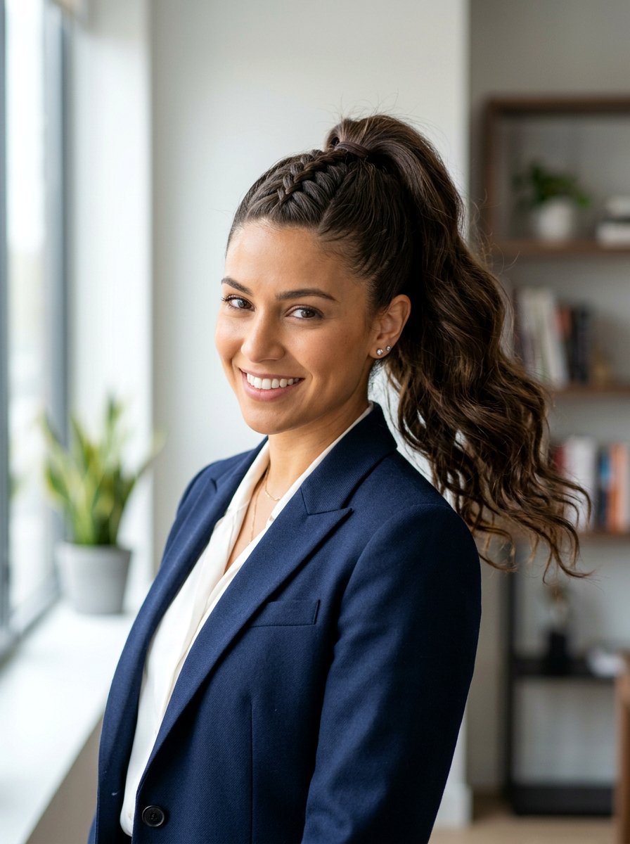 French Braid High Ponytail - 20 french braid ponytail hairstyle - 20 french braid ponytail hairstyle